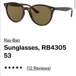 Ray Ban 4305 Ladies Sunglasses with case